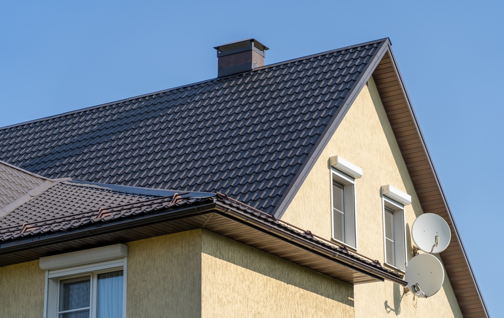 Completed residential roofing project featuring durable tile shingles and clean architectural lines – Roofing Supply San Diego.